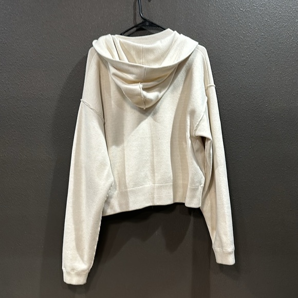 Free people Georgia sweater hoodie cream moto cut - Picture 8 of 11